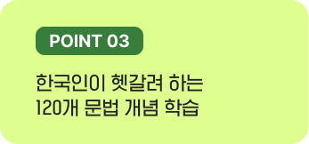 한국인이 헷갈려 하는 120개 문법 개념 학습
