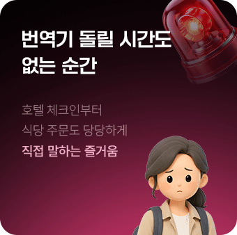 번역기 돌릴 시간도 없는 순간