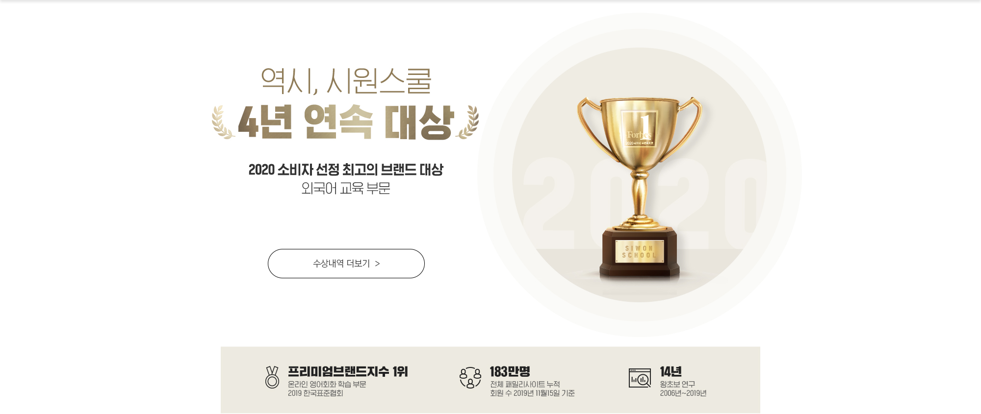 역시 시원스쿨 4년연속 1위