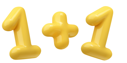 1+1
