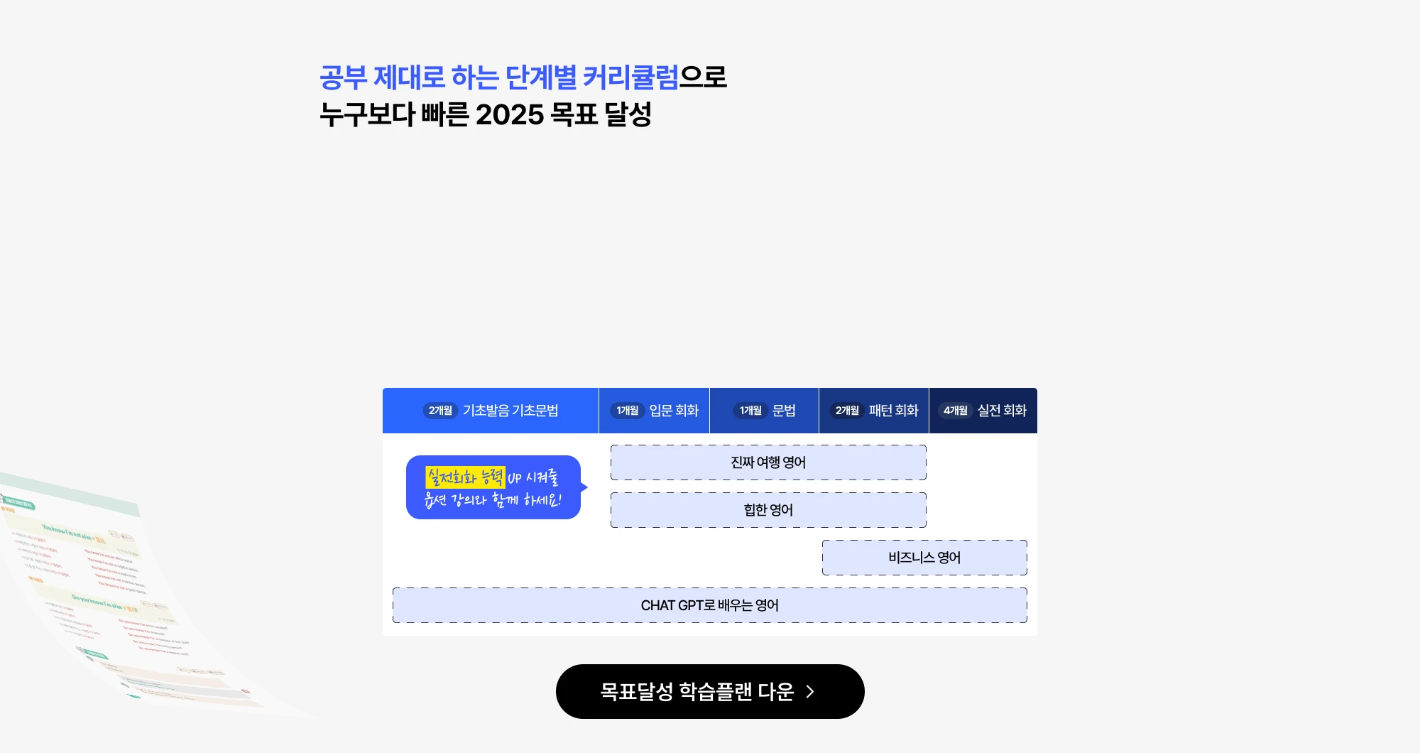 공부 제대로 하는 단계별 커리큘럼으로 누구보다 빠른 2025 목표 달성
