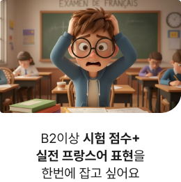 B2이상 시험 점수+ 실전 프랑스어 표현을 한번에 잡고 싶어요