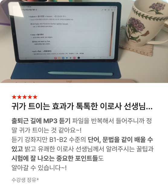 독일어 끝장패키지 수강후기