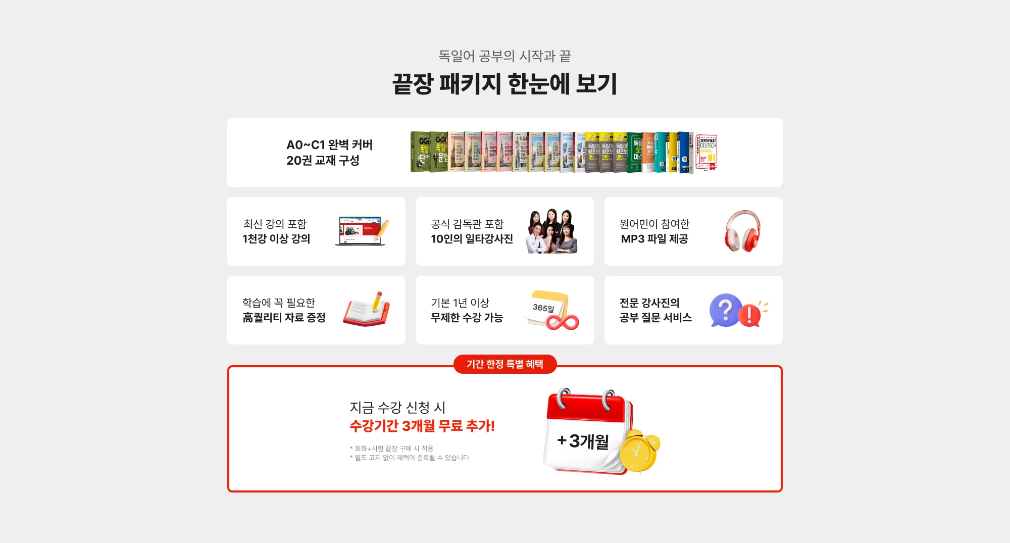 독일어 끝장 패키지 한 눈에 보기