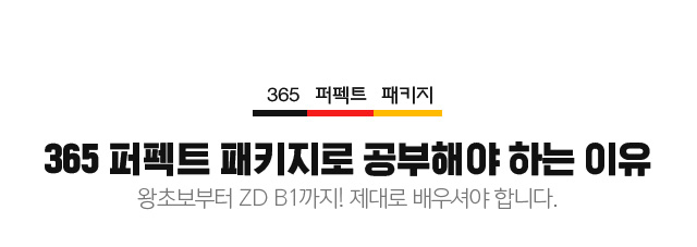 365 퍼펙트 패키지로 공부해야 하는 이유! 왕초보부터 ZD B1까지! 제대로 배우셔야 합니다.