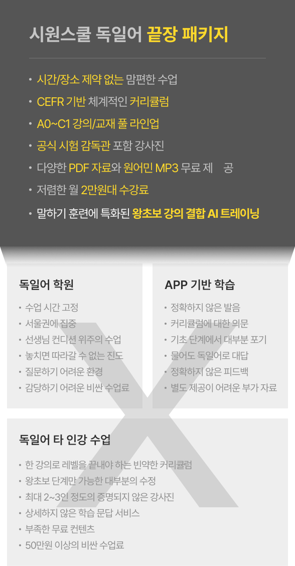 시원스쿨 독일어 끝장패키지