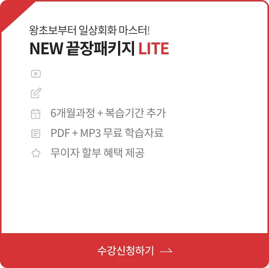 왕초보부터 일상회화 마스터! NEW 끝장패키지 LITE