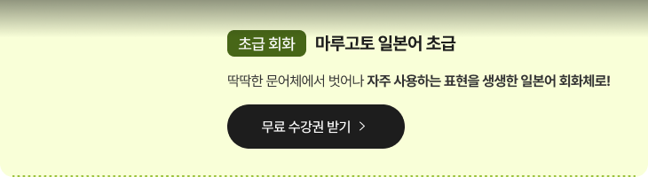 초급회화 마루고토일본어초급