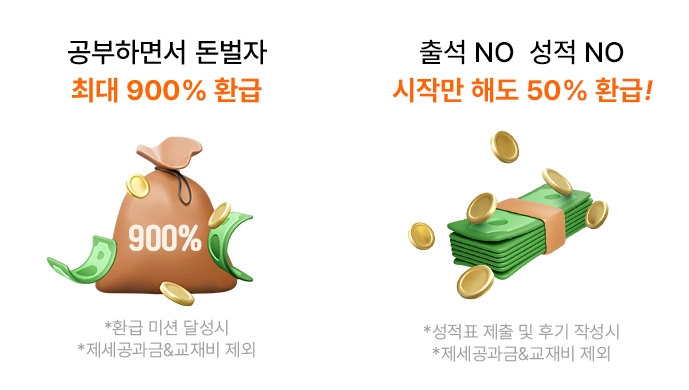 최대 900% 환급