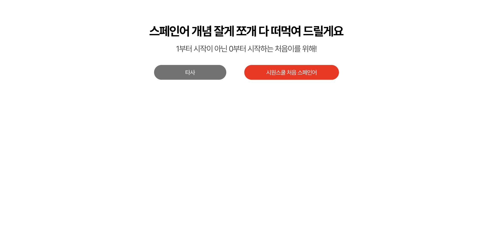 스페인어 개념 잘게 쪼개 다 떠먹여 드릴게요