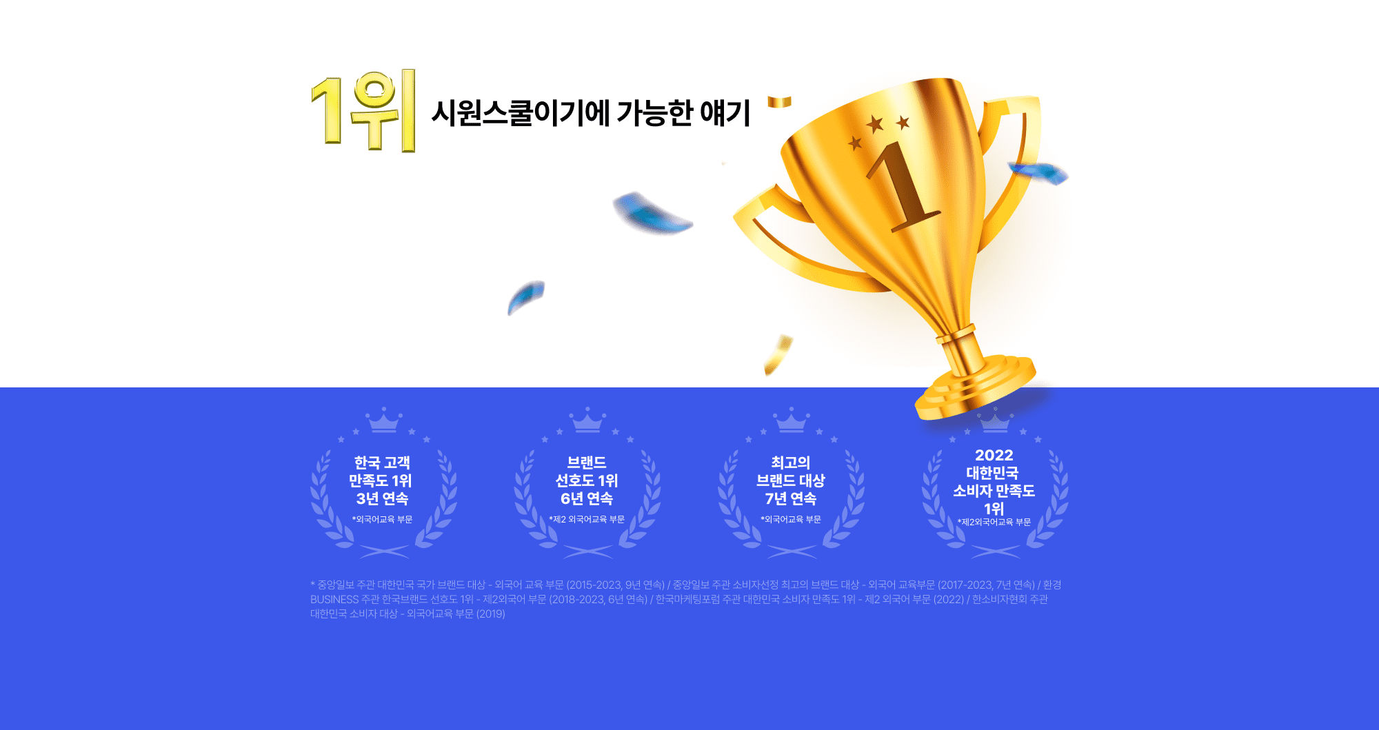 1위 시원스쿨이기에 가능한 얘기