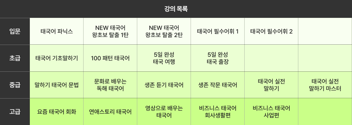 12개월 커리큘럼