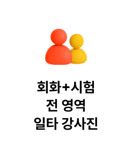 회화+시험 전 영역 일타 강사진