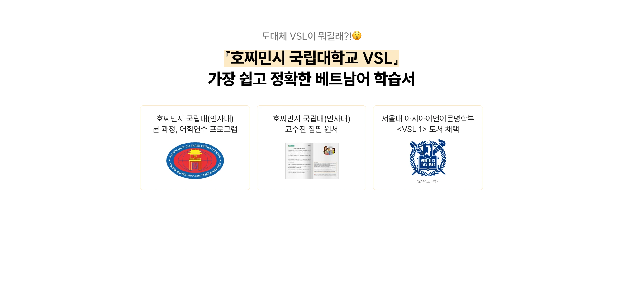 도대체 vsl이 뭐길래? 호찌민시 국립대학교 VSL 가장 쉽고 정확한 베트남어 학습서