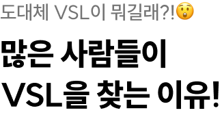 도대체 VSL이 뭐길래?! 많은 사람들이 VSL을 찾는 이유!